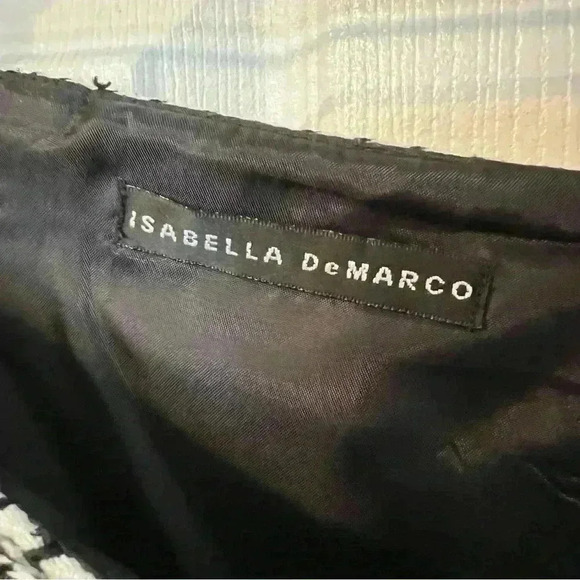 Isabella DeMarco Black and White Houndstooth Pencil Skirt Size 10 Academia GUC - Picture 4 of 5